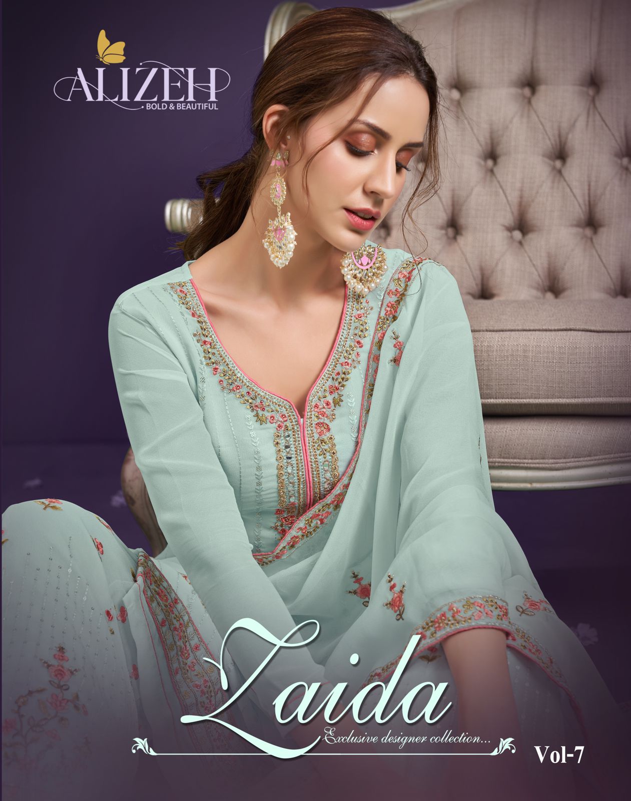 ALIZEH KURTI ZAIDA VOL 7 